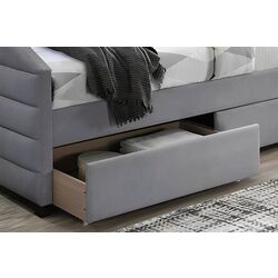 Кровать Signal Nadia Velvet 120x200 (Gray) Thumb