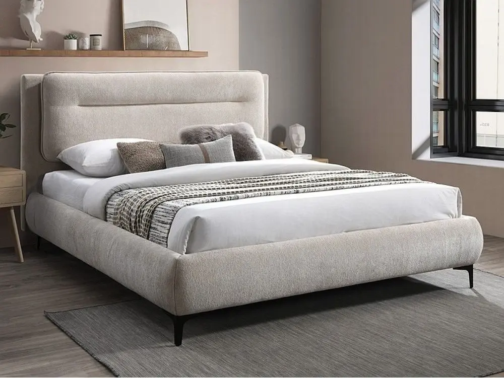 Кровать Signal Nikozja Raven 28 160x200 (Beige/Black)