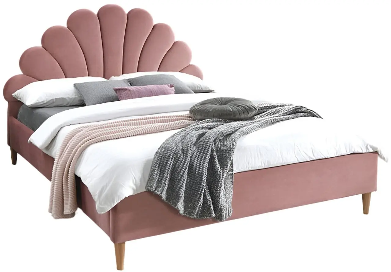 Pat Signal Santana Bluvel 52 160x200 (Antique Pink/Oak)