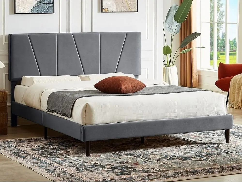 Кровать Signal Savana Velvet 140x200 (Grey)