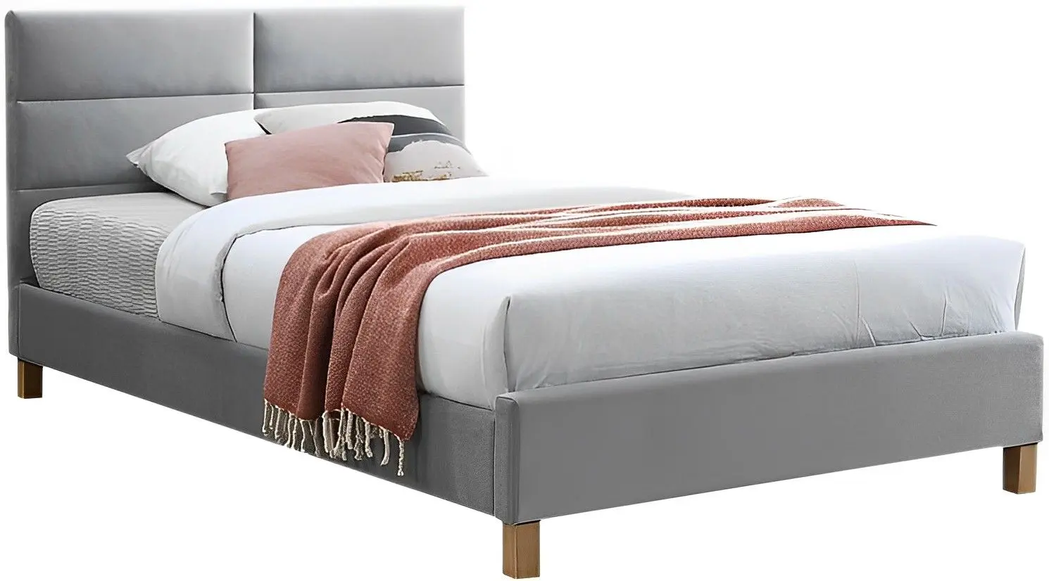 Pat Signal Sierra Velvet 160x200 (Gray Light/Oak)