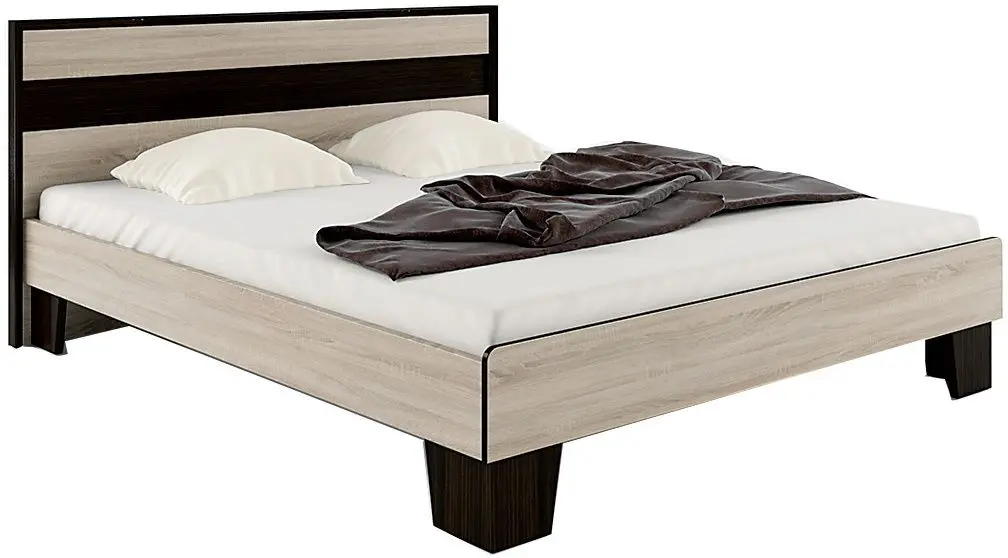 Кровать Sokme Скарлет 140 (Венге Магия/Дуб Сонома)