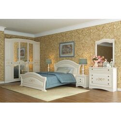 Кровать Sokme Венера Люкс 160 (Береза Полярная/Береза) Thumb