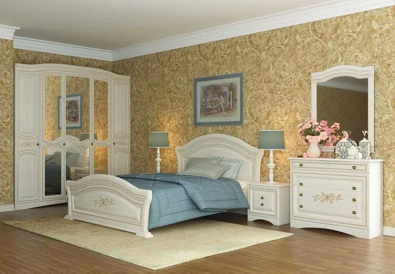 Кровать Sokme Венера Люкс 160 (Береза Полярная/Береза) - 2