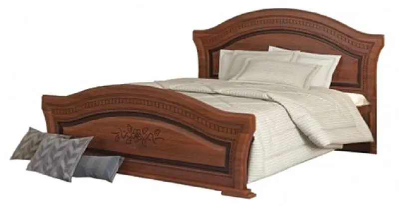 Кровать Sokme Венера Люкс 160 (Орех/Орех Тисненый)