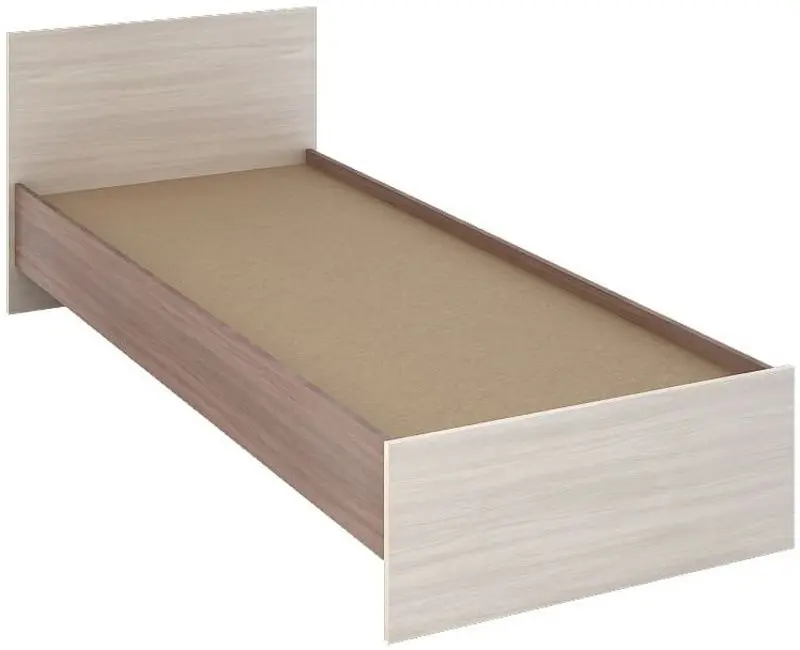 Кровать Стендмебель Бася КР 554 80x200 (Ясень Шимо Темный/Ясень Шимо Светлый) - 2