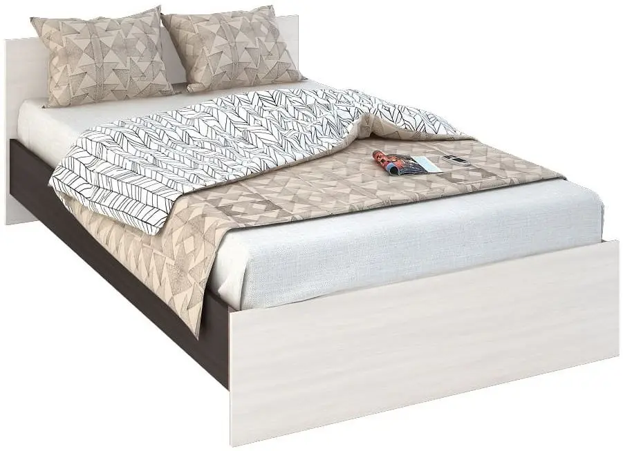 Кровать Стендмебель Бася КР 556 120x200 (Дуб Белфорт/Венге)