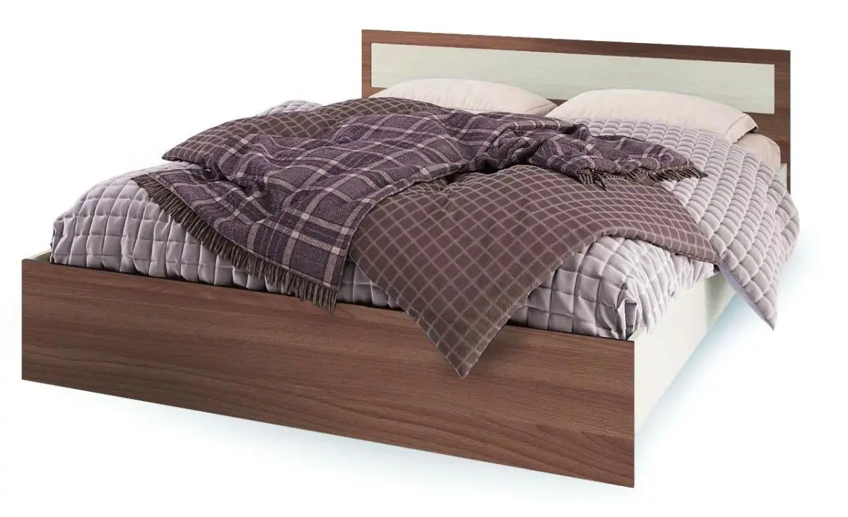 Кровать Стендмебель Гармония КР 602 140x200 (Ясень Шимо Светлый/Ясень Шимо Темный)