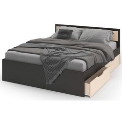 Pat Стендмебель Garmoniya КР 605 140x200 Belfort Oak/Wenge (cu sertare)