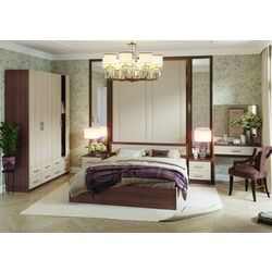 Кровать Стендмебель Гармония КР 605 140x200 Ясень Шимо Светлый/Ясень Шимо Темный (с ящиками) Thumb