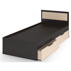 Кровать Стендмебель Гармония КР 607 80x200 Дуб Белфорт/Венге (с ящиками) Thumb