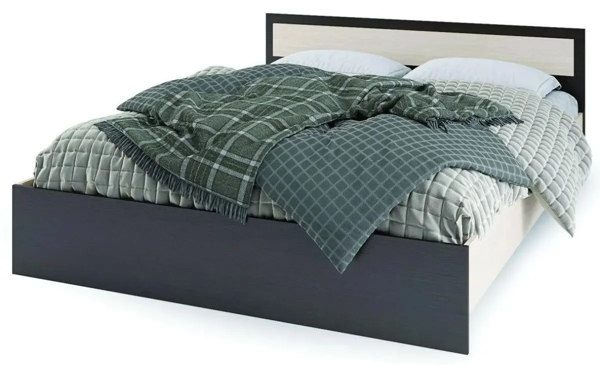 Кровать Стендмебель Гармония КР 609 120x200 (Дуб Белфорт/Венге)