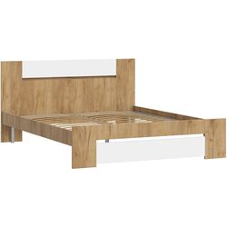 Pat Стендмебель Lamiya КМ 062 160x200 Craft Oak Gold/Diamond White (baza lamele) Thumb