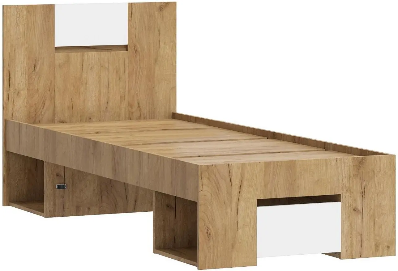 Pat Стендмебель Lamiya КМ 063 80x200 (Craft Oak Gold/Diamond White)