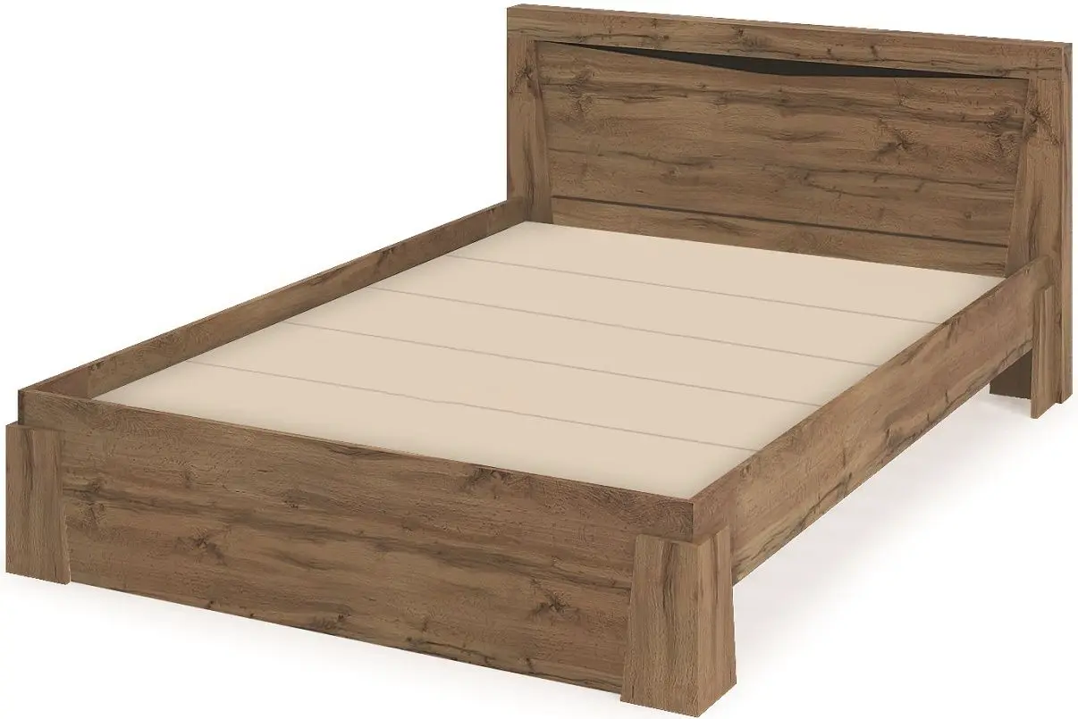 Кровать Стендмебель Паола КР 703 160x200 (Дуб Крафт Золотой) - 2