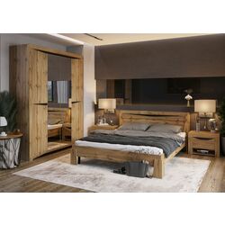 Кровать Стендмебель Паола КР 703 160x200 (Дуб Крафт Золотой) Thumb