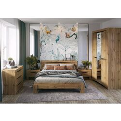 Кровать Стендмебель Паола КР 703 160x200 (Дуб Крафт Золотой) Thumb