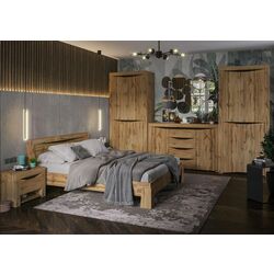 Кровать Стендмебель Паола КР 703 160x200 (Дуб Крафт Золотой) Thumb