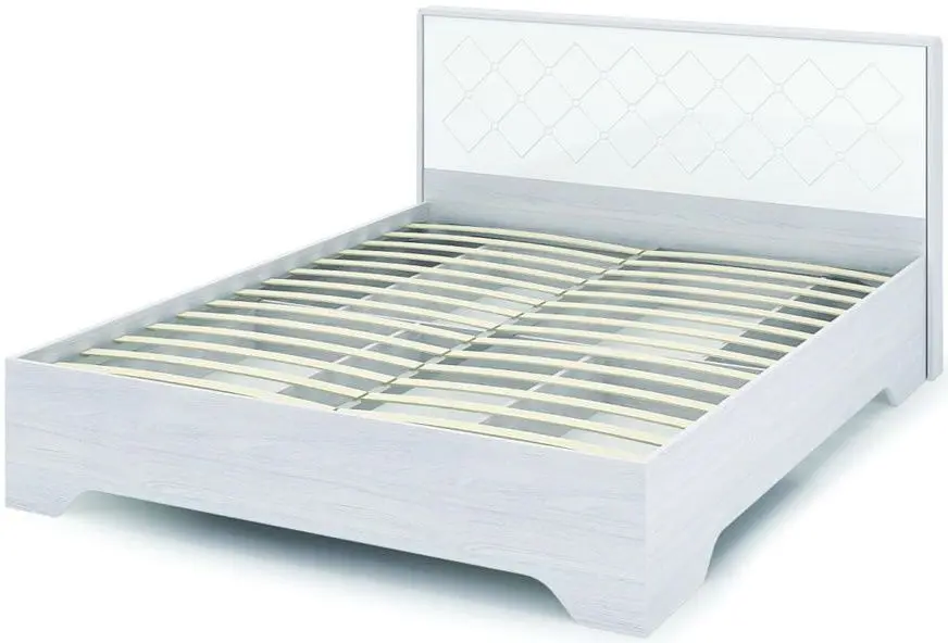 Pat Стендмебель Salma КР 026 160x200 Oak Anchor Light/White Gloss (cu mec. de ridicare) - 2