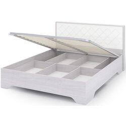 Pat Стендмебель Salma КР 026 160x200 Oak Anchor Light/White Gloss (cu mec. de ridicare) Thumb