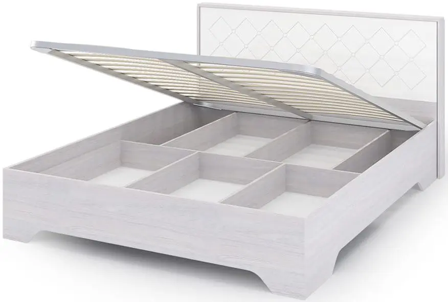 Pat Стендмебель Salma КР 026 160x200 Oak Anchor Light/White Gloss (cu mec. de ridicare) - 3