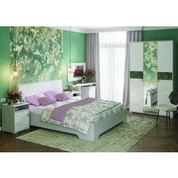 Pat Стендмебель Salma КР 026 160x200 Oak Anchor Light/White Gloss (cu mec. de ridicare) Thumb