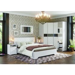 Pat Стендмебель Salma КР 026 160x200 Oak Anchor Light/White Gloss (cu mec. de ridicare) Thumb