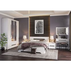 Кровать Стендмебель Валенсия КР 013 140x200 (Дуб Анкор Светлый) Thumb