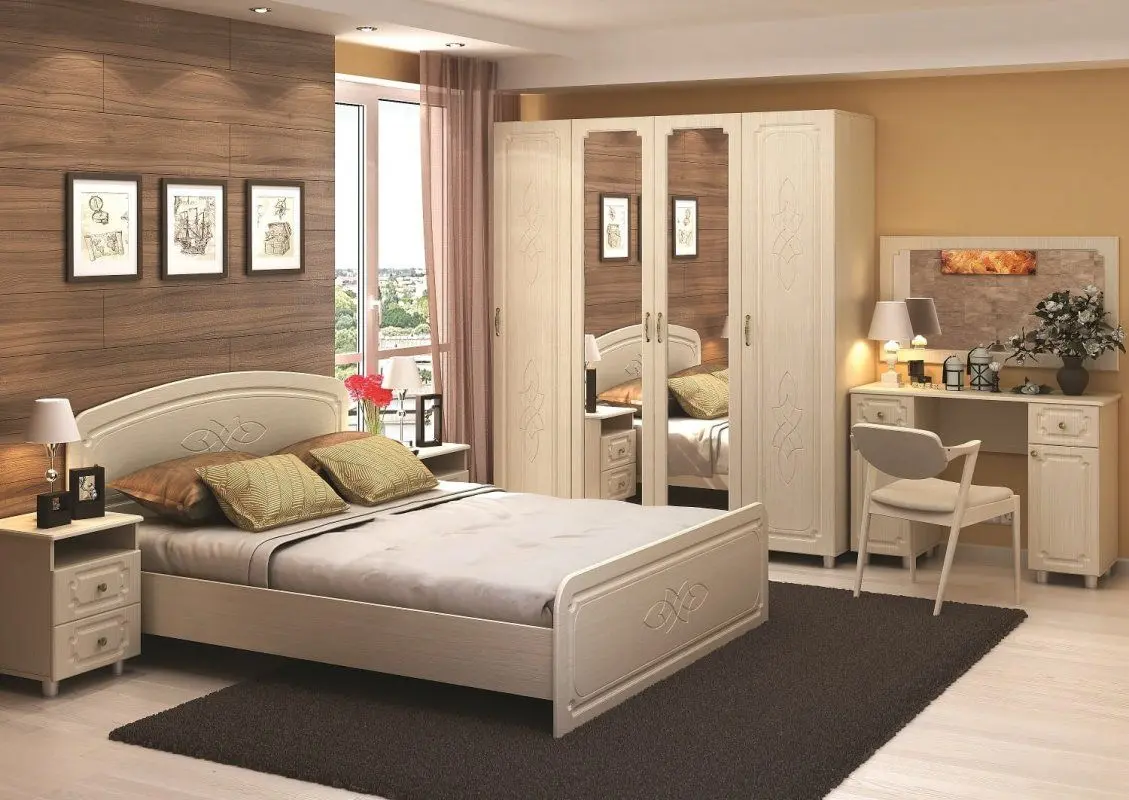 Pat Стендмебель Viktoriya КР 912 160x200 (Belfort Oak/Pearl) - 4