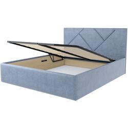 Кровать Stolline Лима 1.6 Серо-Голубой (с подъем. мех.) Thumb