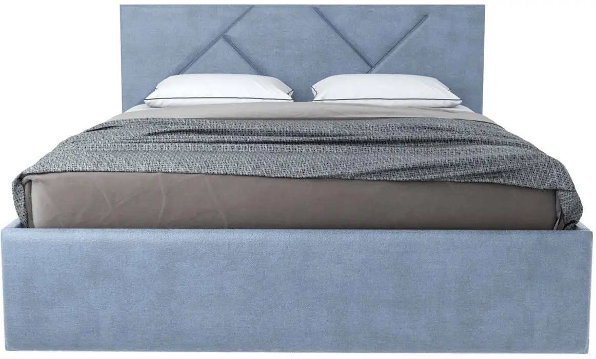 Кровать Stolline Лима 1.6 Серо-Голубой (с подъем. мех.) - 3