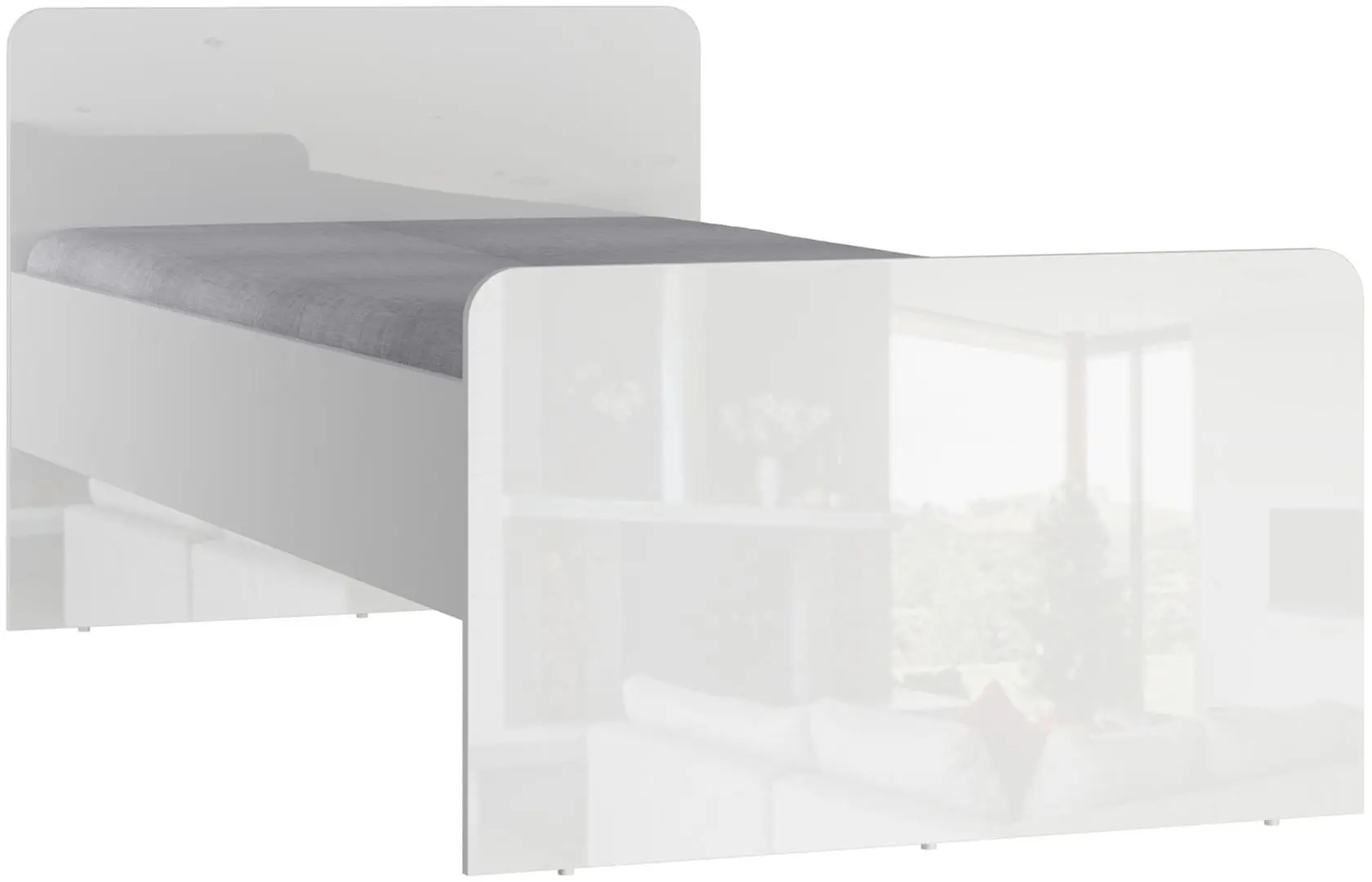 Кровать Stolline Модерн СТЛ.322.11 (Бело-Серый)