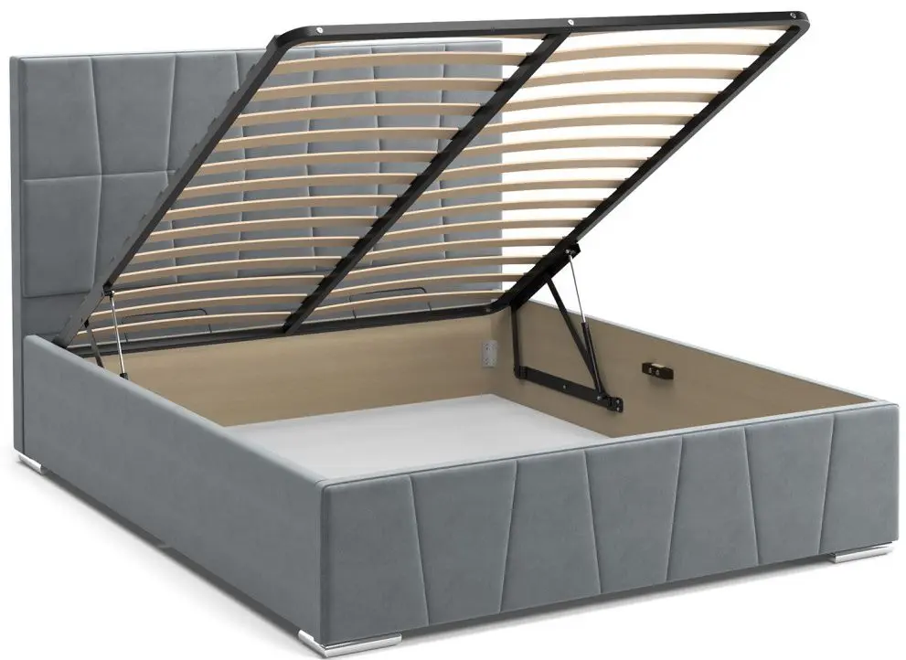 Кровать Stolline Пассаж 1.4 Серый (с подъем. мех.) - 3