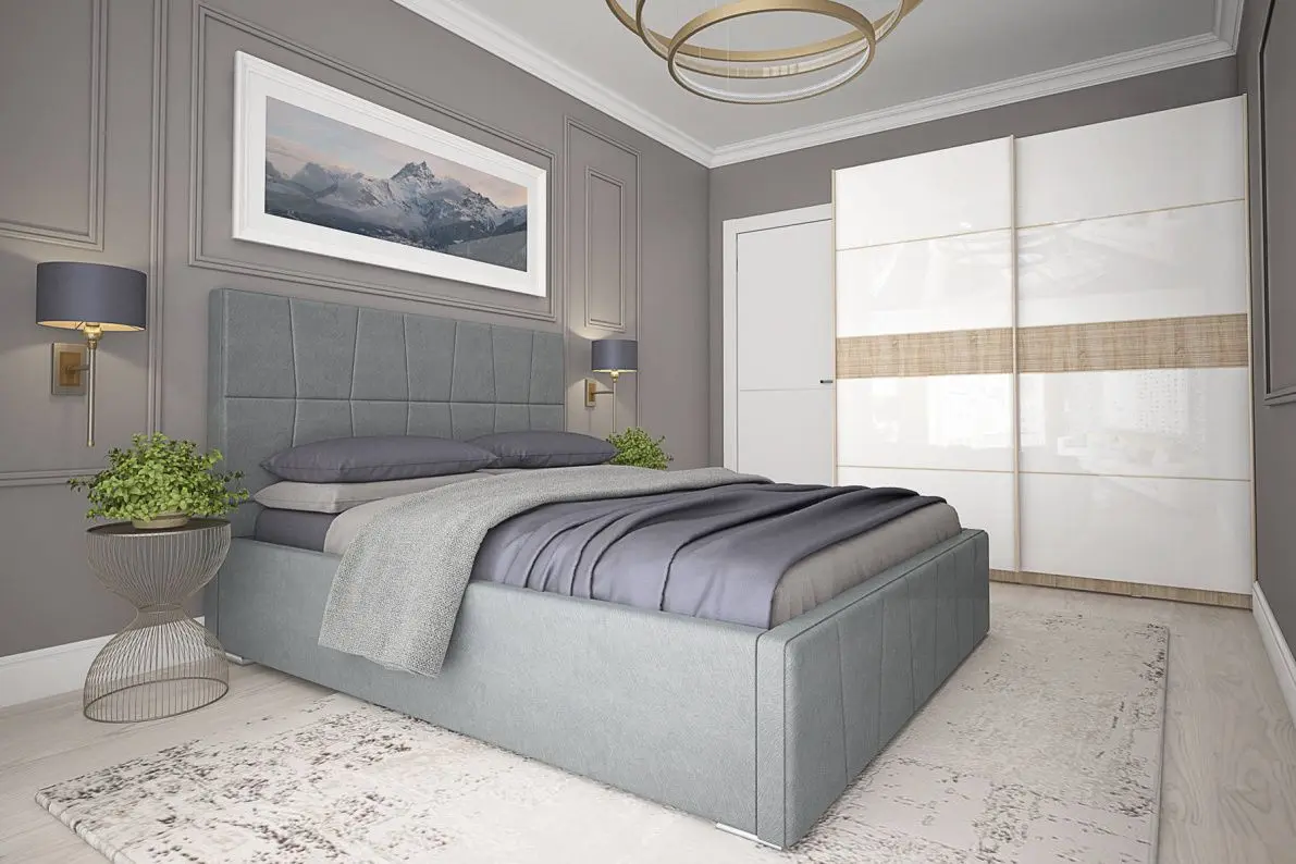 Кровать Stolline Пассаж 1.4 Серый (с подъем. мех.) - 7