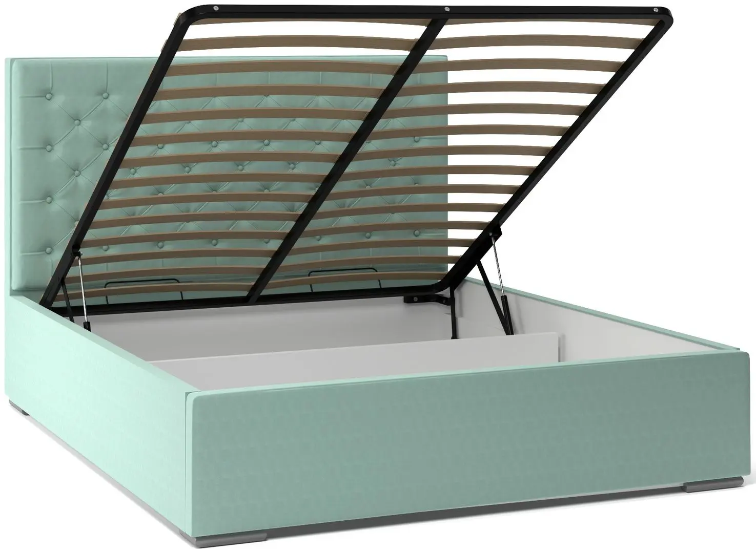 Кровать Stolline Пассаж 3 1.6 Светло-Зеленый (с подъем. мех.) - 5