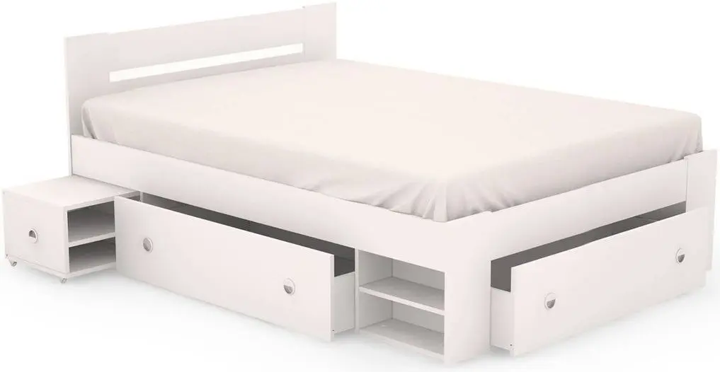 Кровать Stolline Стелла 140 (Белый)