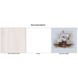 Pat suprapus SV-mebel Akvarel 1 80х200 More (Ash Anchor Light/White) Thumb