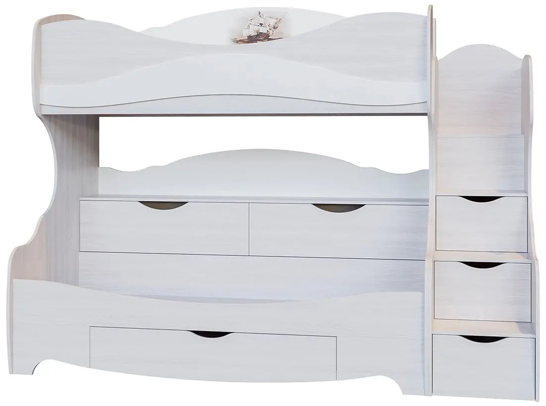 Pat suprapus SV-mebel Akvarel 1 80х200 More (Ash Anchor Light/White)