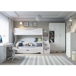 Pat suprapus SV-mebel Akvarel 1 80х200 (Ash Anchor Light/White Matt) Thumb
