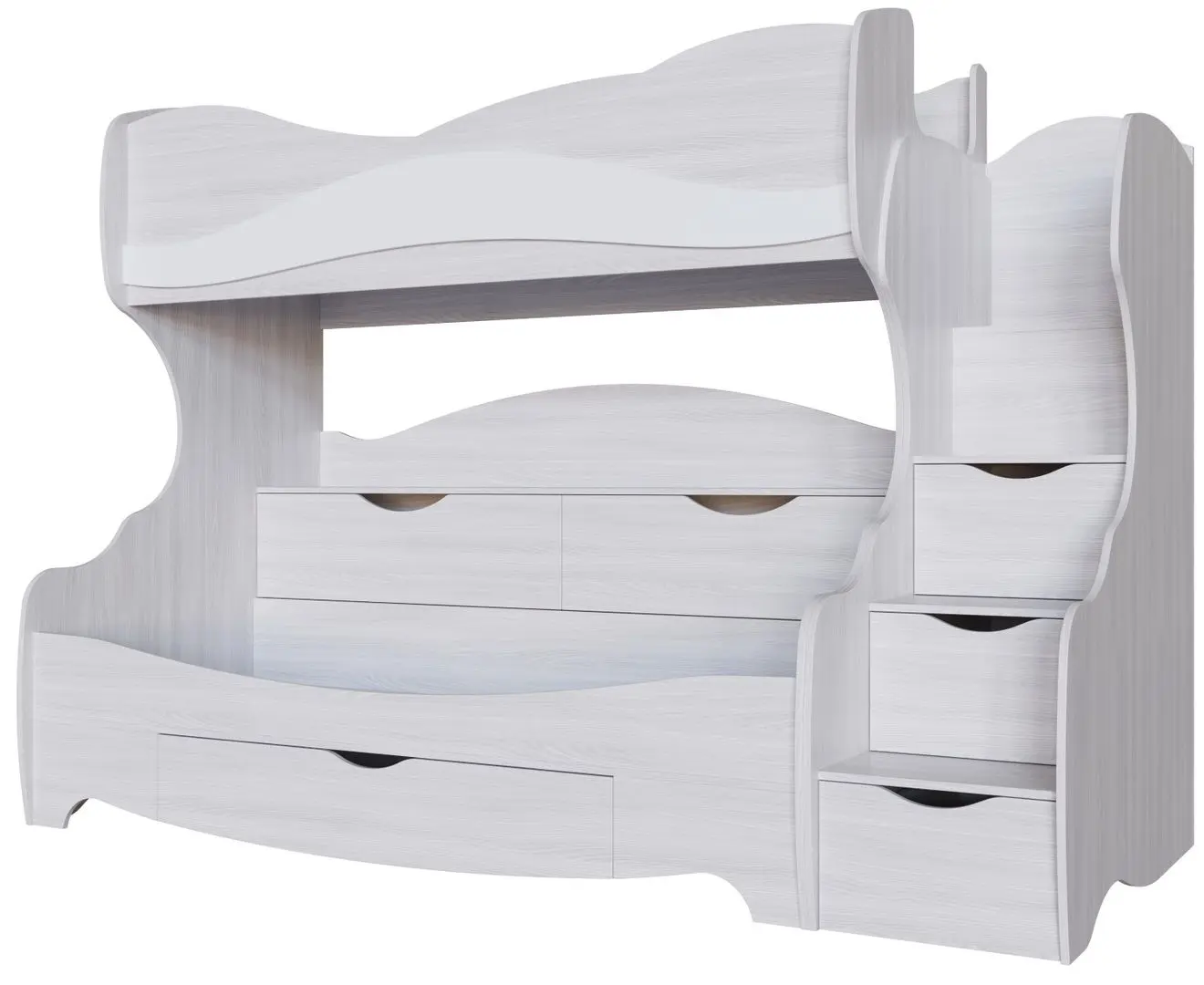 Pat suprapus SV-mebel Akvarel 1 80х200 (Ash Anchor Light/White Matt)