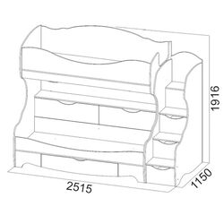Pat suprapus SV-mebel Akvarel 1 80х200 (Ash Anchor Light/Flowers) Thumb