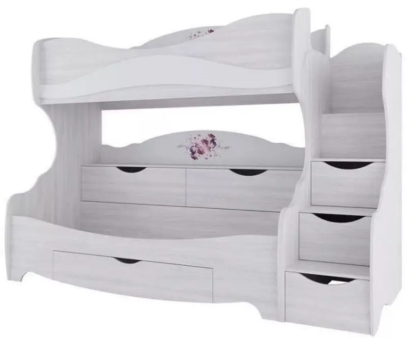 Pat suprapus SV-mebel Akvarel 1 80х200 (Ash Anchor Light/Flowers)