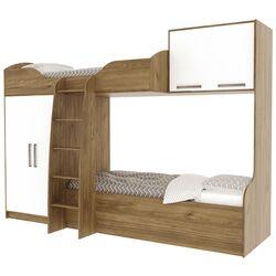 Pat suprapus SV-Mebel Garvard 80x200 (Hickory Dark/White)