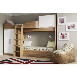 Pat suprapus SV-Mebel Garvard 80x200 (Hickory Dark/White) Thumb