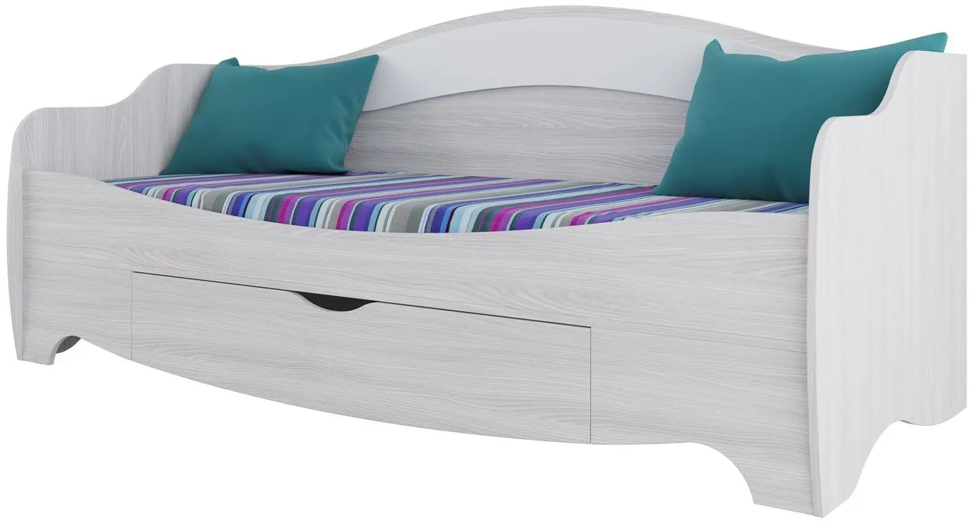 Pat SV-mebel Akvarel 1 80х200 (Ash Anchor Light/White Matt)