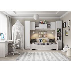 Pat SV-mebel Akvarel 1 80х200 (Ash Anchor Light/White Matt) Thumb