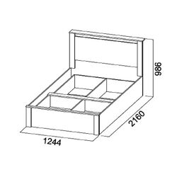 Pat SV-Mebel Gamma 20 120x200 (Ash Anchor Light/Wenge) Thumb