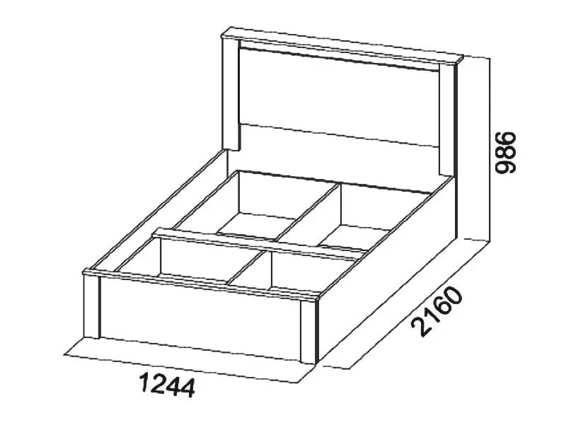 Pat SV-Mebel Gamma 20 120x200 (Ash Anchor Light/Wenge) - 2