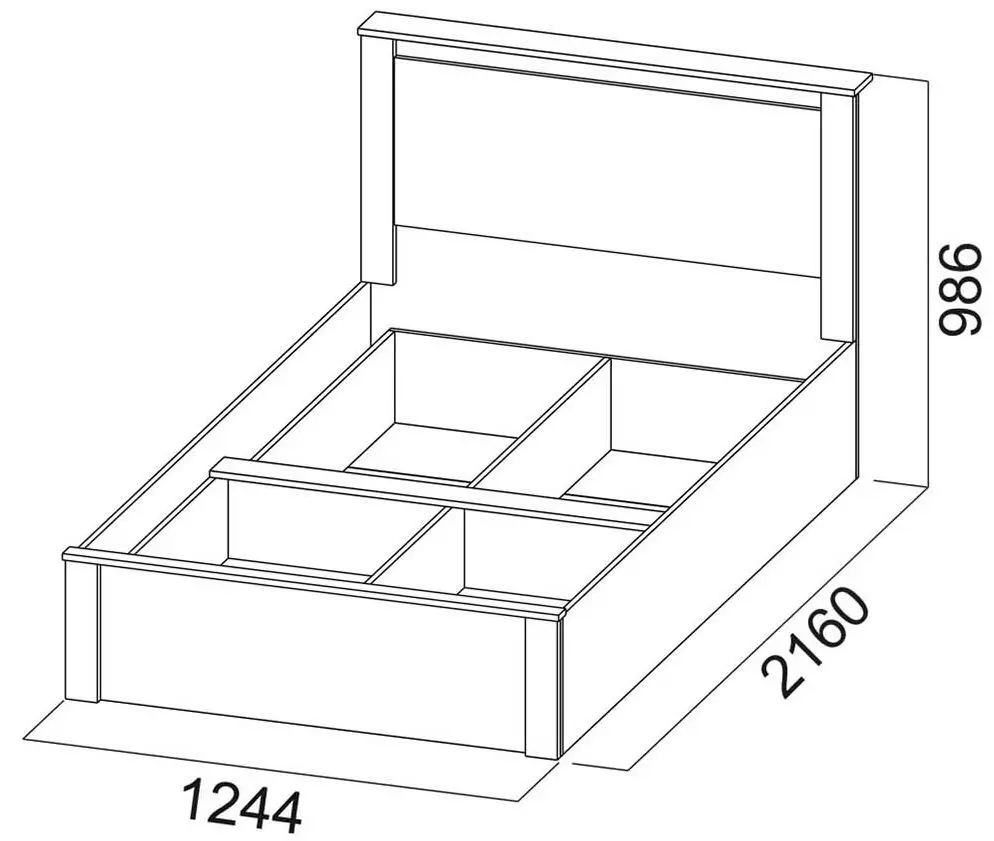 Pat SV-Mebel Gamma 20 120x200 (Ash Anchor Light/Wenge Oak) - 4