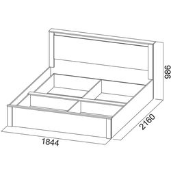 Pat SV-Mebel Gamma 20 180x200 (Ash Anchor Light/Sandal Light) Thumb
